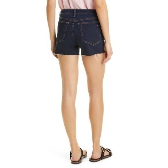 RAG & BONE Dre Low Rise Shorts in Rinse Towel Denim - Size 25 - Picture 2 of 6